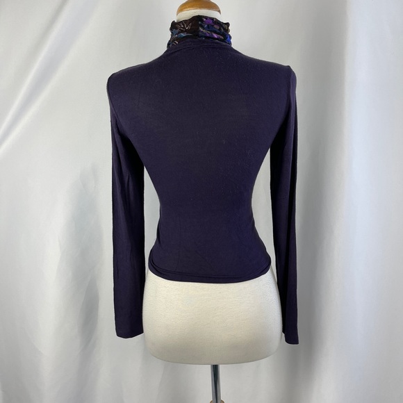 Etro purple floral turtleneck - Picture 5 of 5